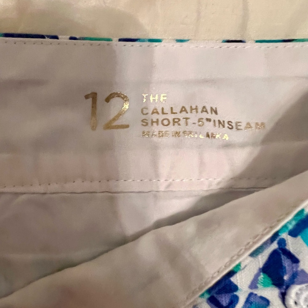 Lilly Pulitzer Callahan Shorts Blue and purple Pineapple Shorts | 12 - Picture 2 of 7